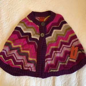 Missoni for Target Girls Poncho NWT Size M